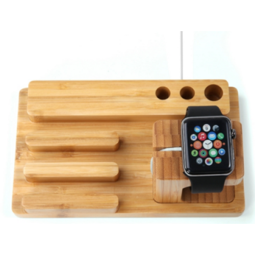 Multifuctional Wood Watch Pen Mobile Phone Holder